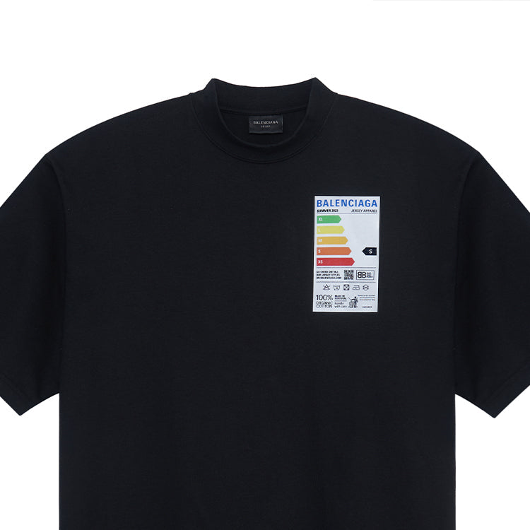 Balenciaga Fridge Stamp T-shirt 'Black' 739784TOVD71055
