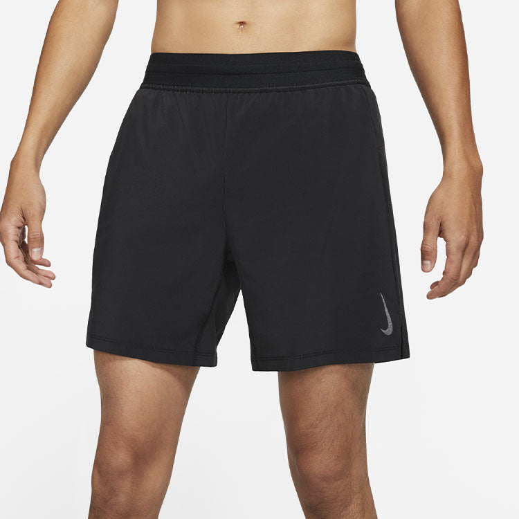 Men's Nike Yoga 2-in-1 Athleisure Casual Sports Woven Training Shorts Black DC5321-010