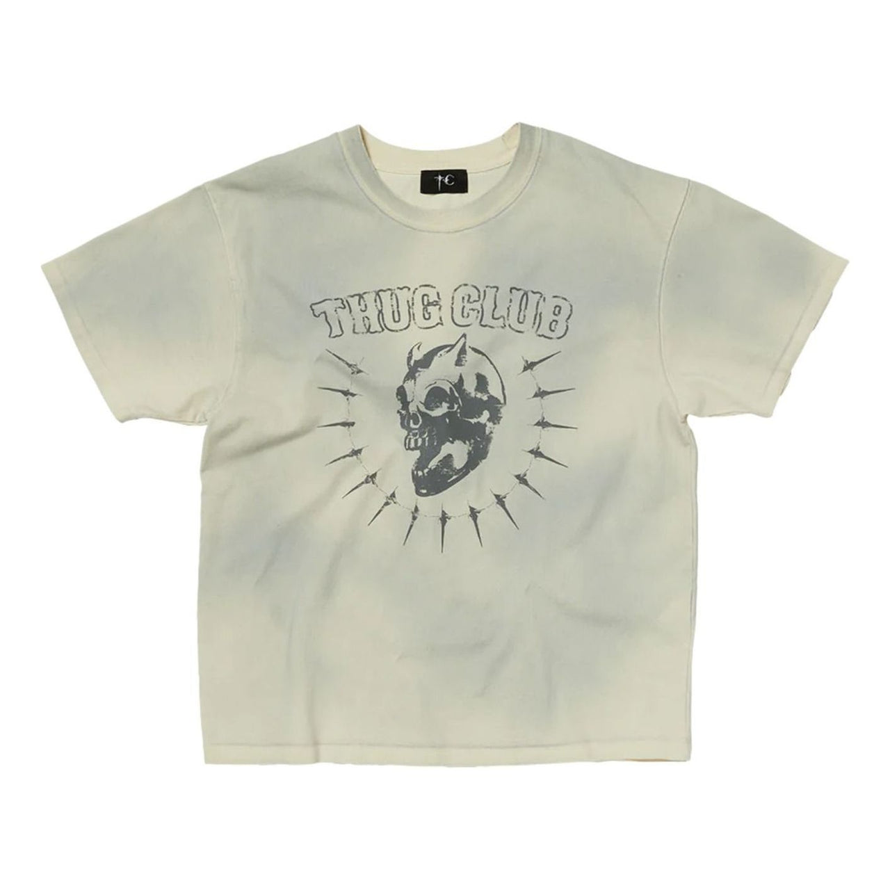 Thug Club Vintage Riding Skull T-Shirt 'Cream' TC26TS0401
