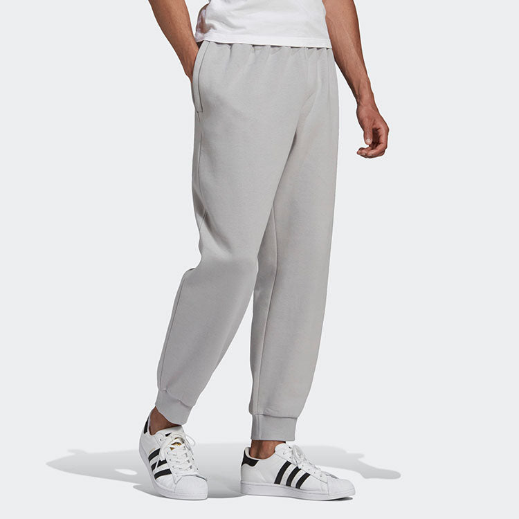 adidas originals 3D Trefoil Embroidered Logo Bundle Feet Sports Pants Gray GN4305