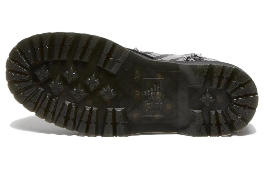 Dr. Martens Jadon Boot Animal Clash Leather Platforms 'Black' 27669001