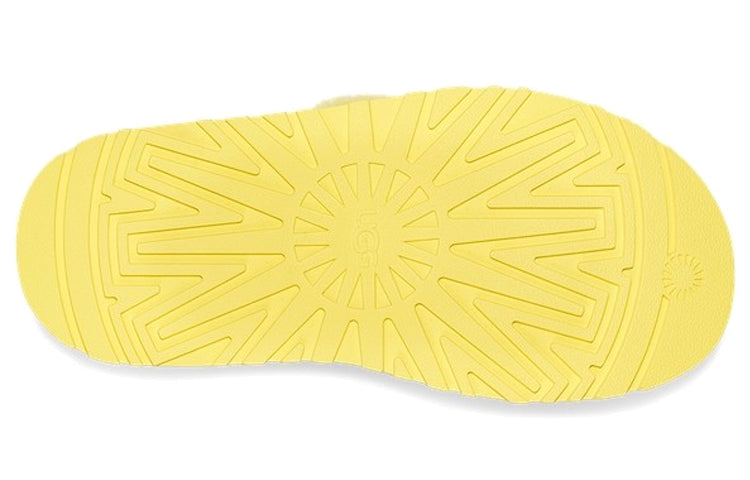 (WMNS) UGG Disco Slide Thick Sole Yellow Slippers 1112258-MRT