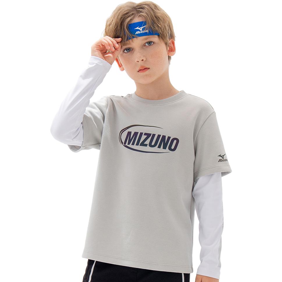 (GS) Mizuno Casual Long Sleeve T-shirt 'Grey' T2165