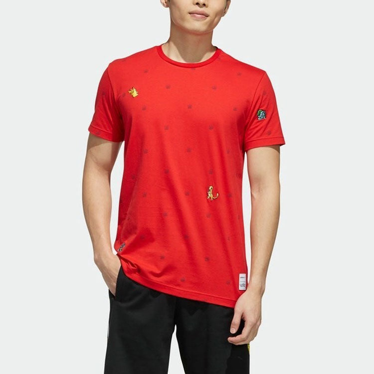 adidas neo x Pokmon Crossover Series Sports Short Sleeve Red FM0314