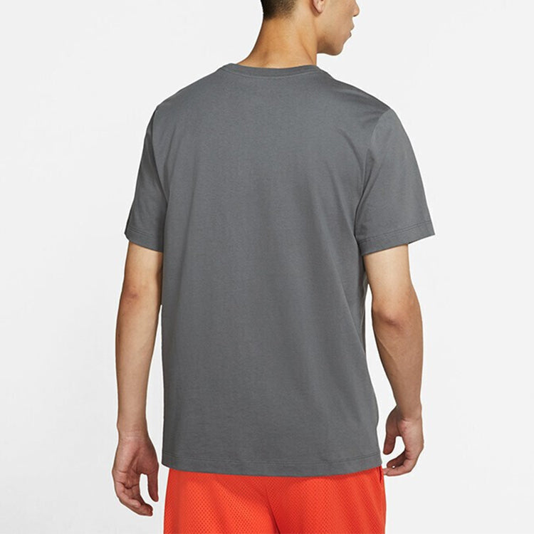 Air Jordan Sport Dna Sports Breathable Printing Casual Short Sleeve Gray DA9909-068