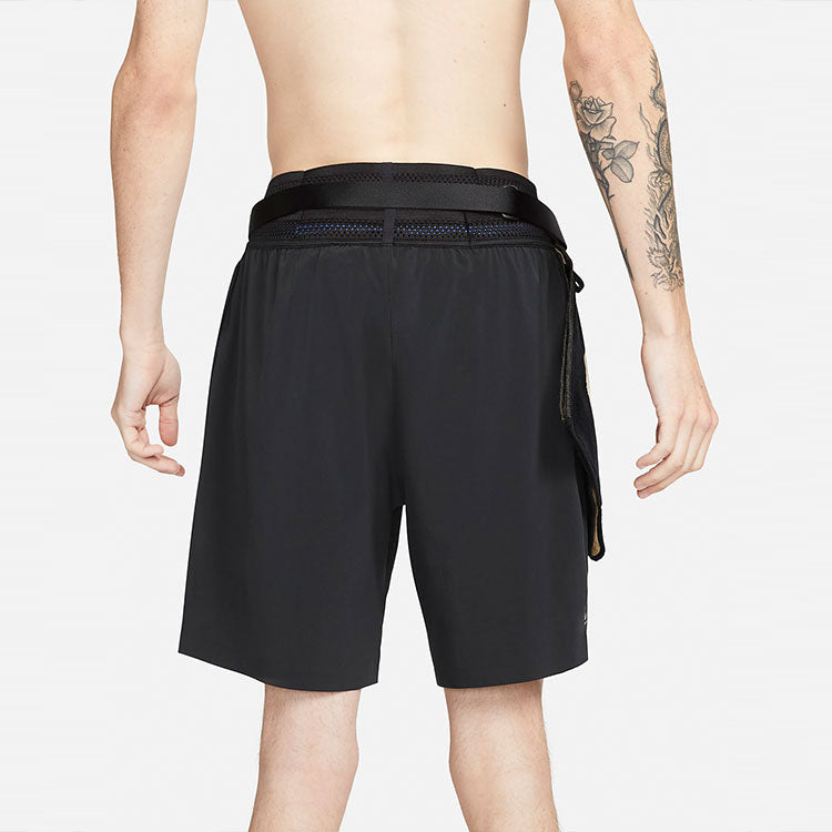 Men's Nike x MMW Crossover Solid Color Yoga 3 In 1 Sports Shorts Black DD9440-010