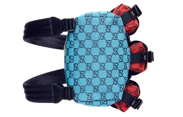 Gucci Unisex Leather GG Old Flower Logo Backpack Small Multicolor 658783-2UZBN-3280