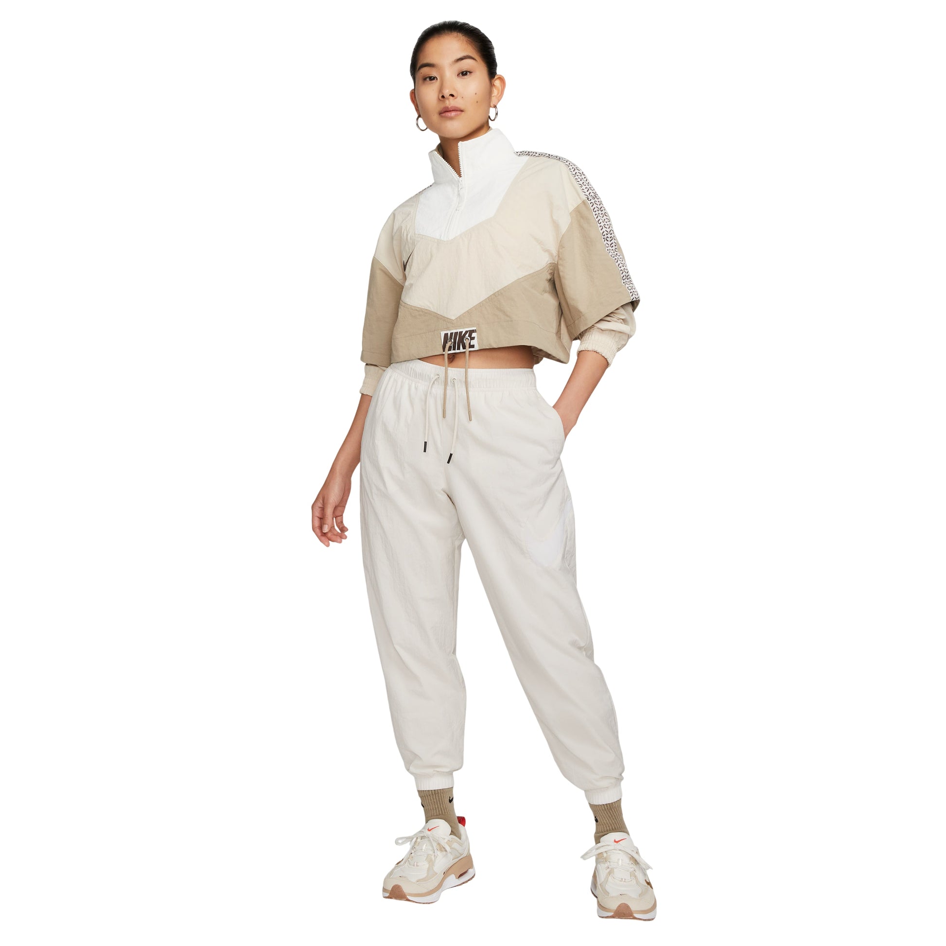 (WMNS) Nike Sportswear Essential Mid-Rise Trousers 'White' DM6184-104