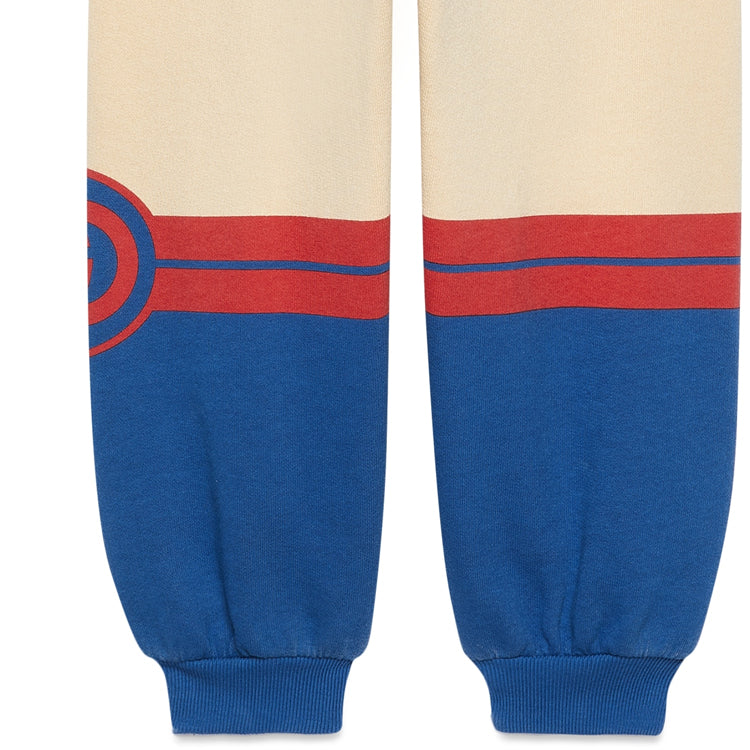 (GS) Gucci Felted Cotton Trousers 'Blue Ivory' 772323-XJF5X-7524