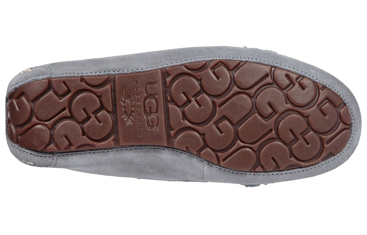 (WMNS) UGG Ansley Fur Bow Gray 1019758-GYS