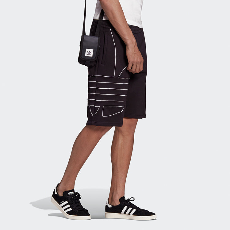 adidas originals MENS Logo Print Sports Shorts Black GE0821