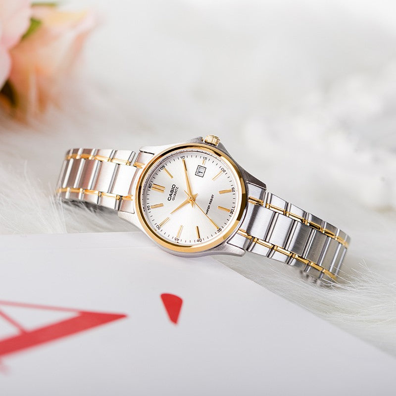 CASIO ENTICER&VINTAGE Series Classic Vintage Simplistic Casual Fashion Couple Silver Analog MTP-1183G-7A&LTP-1183G-7A
