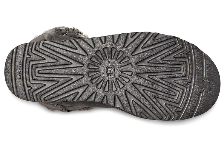 (WMNS) UGG Bailey Button UGG Charm Metallic Alphabet Version Fleece Lined 'Grey' 1114970-CHRC
