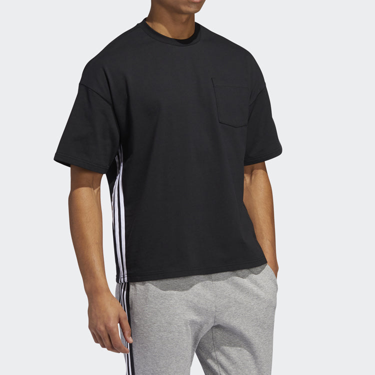 adidas M Mh Loose Tee Sports Short Sleeve Black GC9947