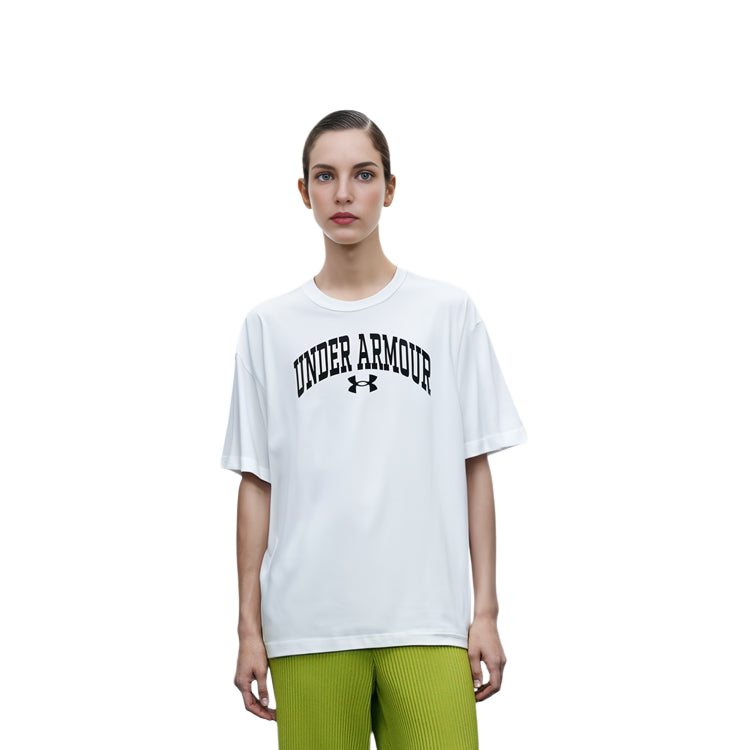 Under Armour APAC Half Sleeve Wordmark Logo T-shirt 'White' 1387994-100