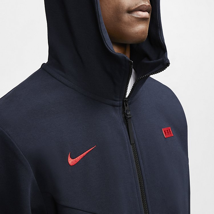 Nike FFF Tech Pack Full Zip Hoodie 'Dark Obsidian' CI8379-475
