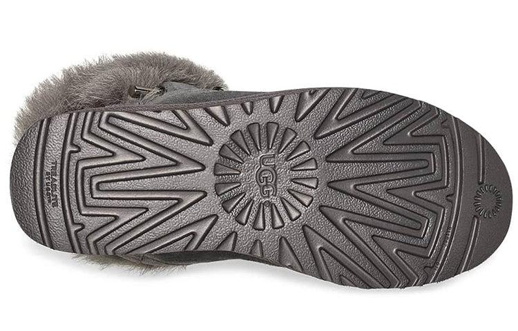 (WMNS) UGG Classic Fluff Pin Mini Fleece Lined Gray 1105609-CHRC