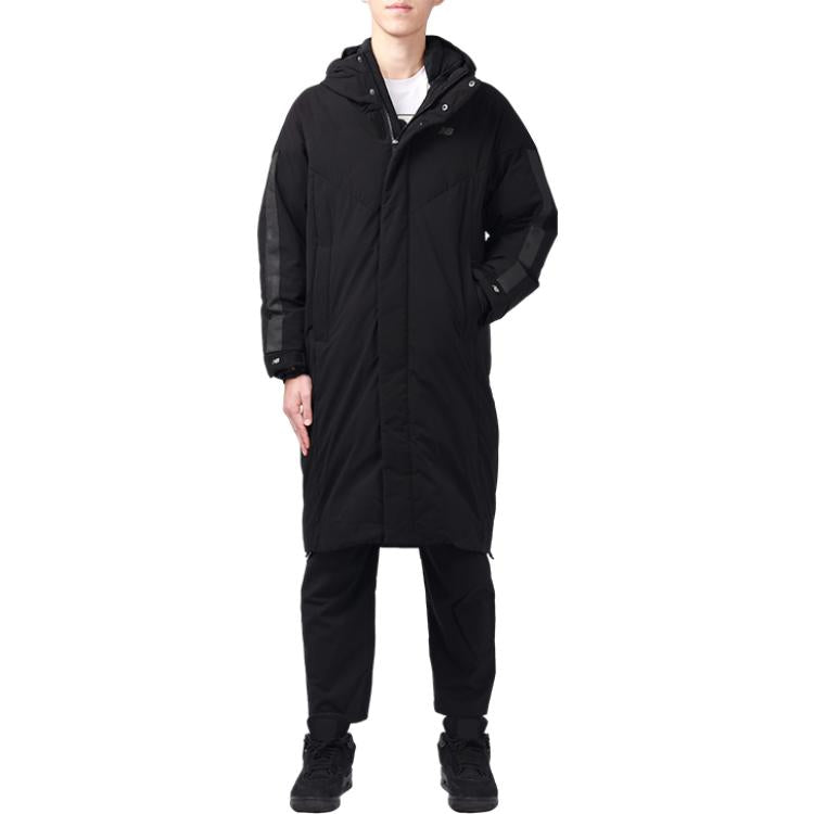 New Balance Street Style Long Down Jacket Asia Sizing 'Black' NQ94R041-BK