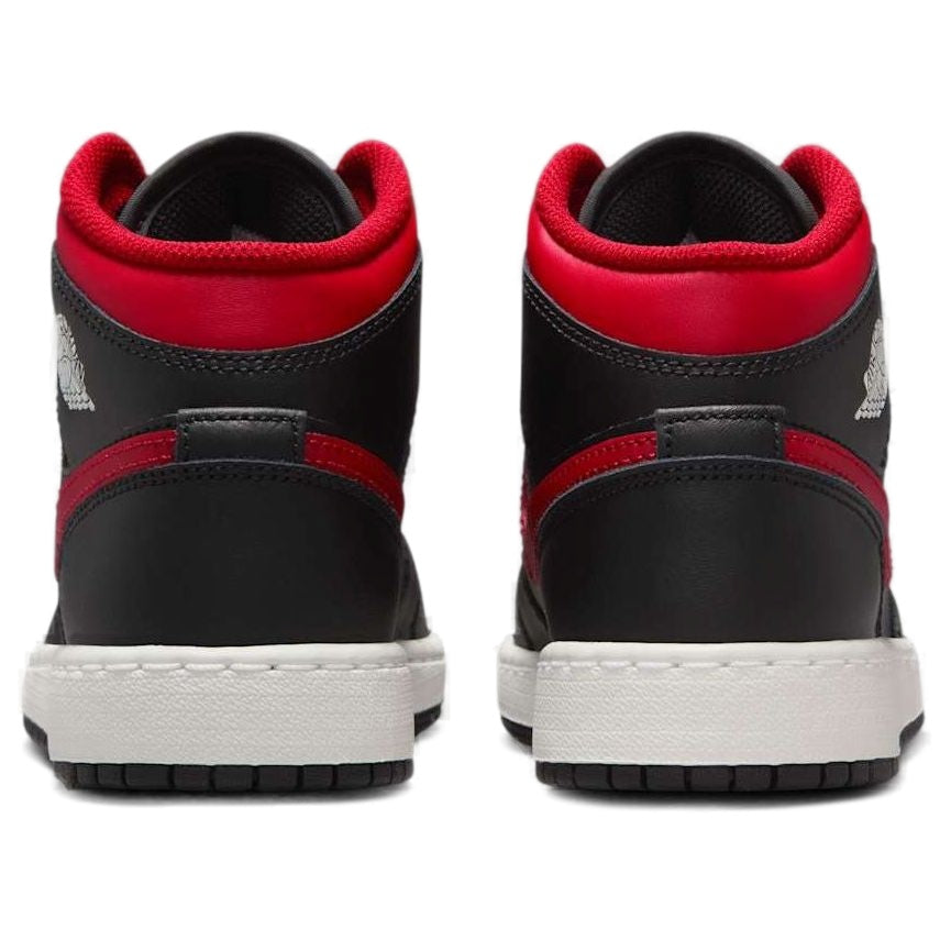(GS) Air Jordan 1 Mid 'Black Summit White Varsity Red' DQ8423-067
