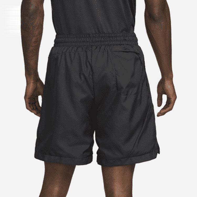 Nike waist Lacing Woven Solid Color Breathable Shorts Black DH7560-011