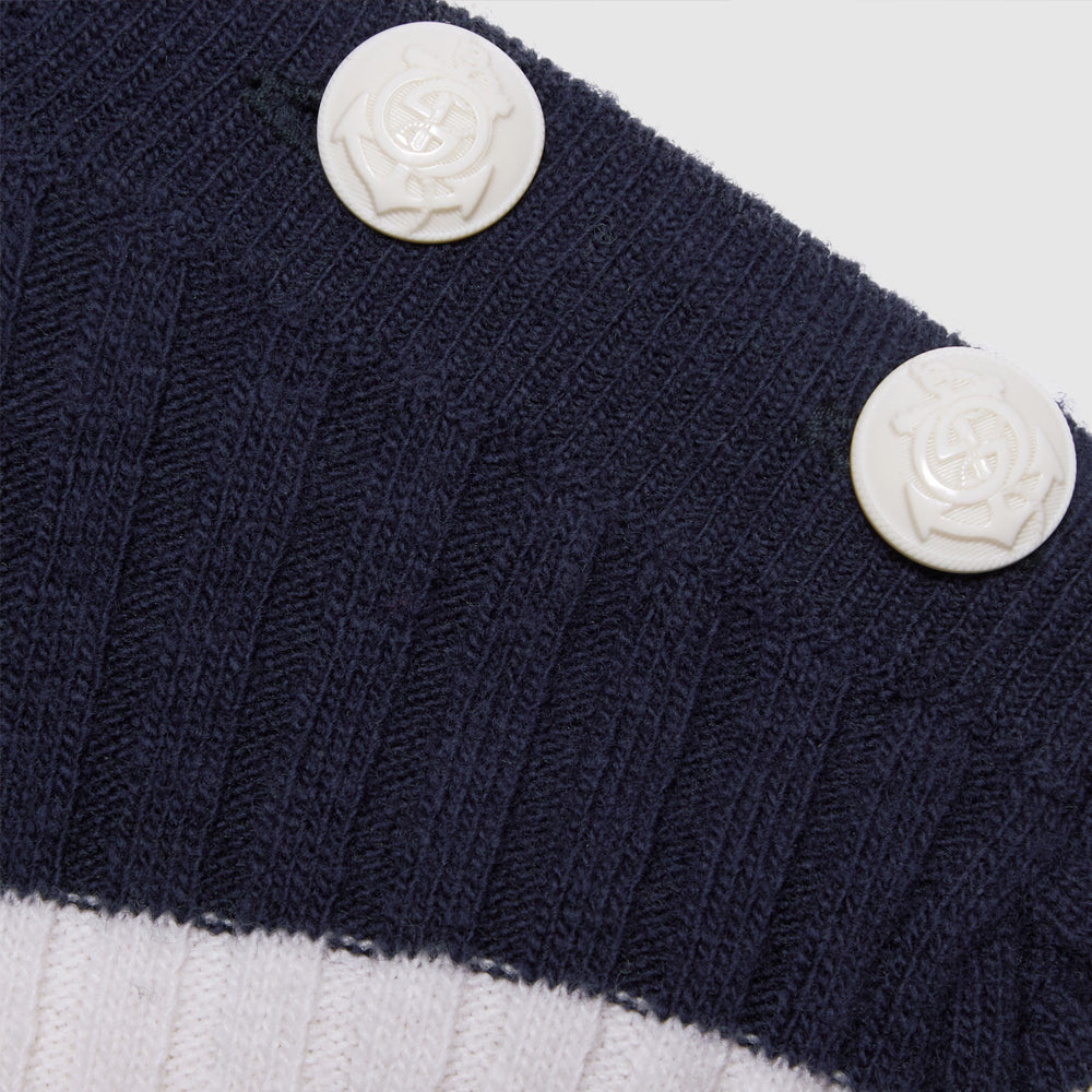 (WMNS) Gucci Striped Rib Stitch Wool Top 'Ivory Blue Red' 772969-XKDQF-9330