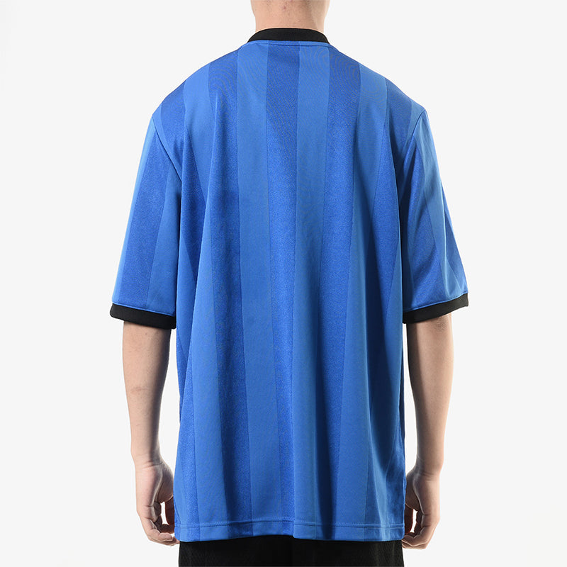 adidas Soccer/Football Sports Round Neck Short Sleeve Jersey Blue DU2656