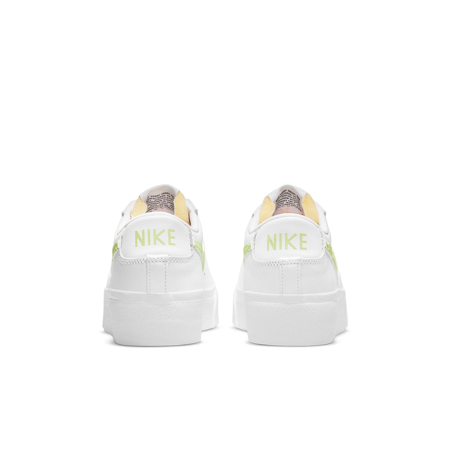 (WMNS) Nike Blazer Low Platform 'White Light Lemon Twist' DJ0292-102