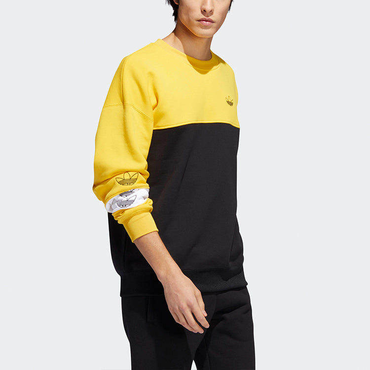 adidas originals Rivalry Crew Casual Sweatshirt Men Yellow DZ9137