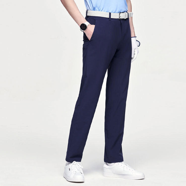 FILA Solid Color Gym Woven Sports Long Pants Blue A11M125806F-NV