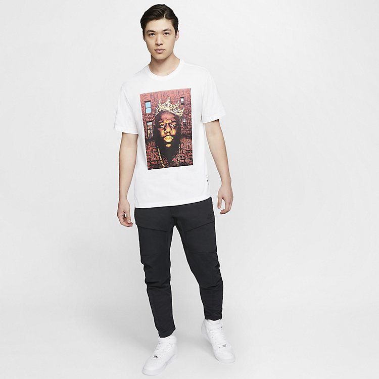 Nike Dri-Fit Brooklyn Nets Biggie Mural T-shirt 'White' CU1642-100
