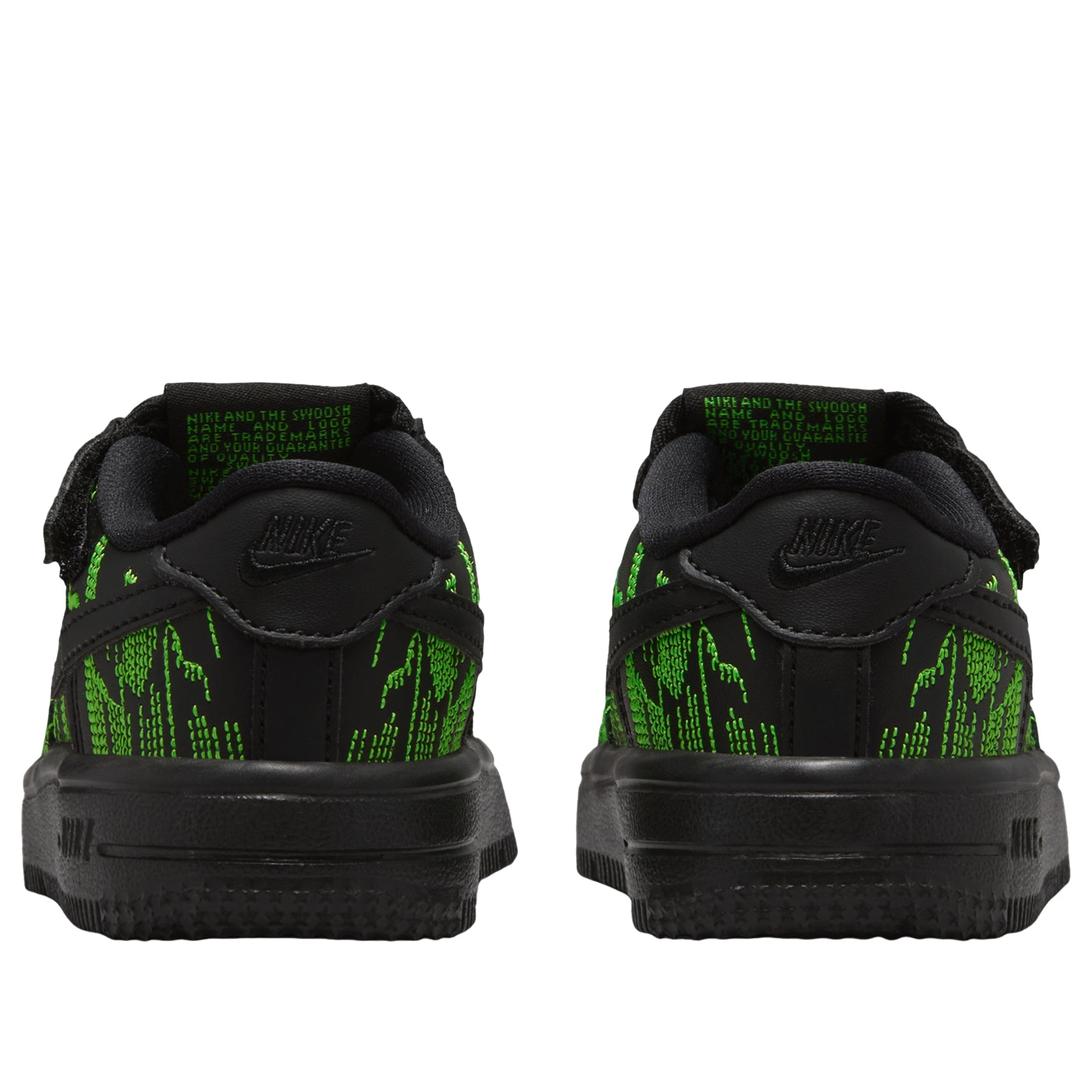 (TD) Nike  Force 1 Low LV8 4 EasyOn 'Black Green' II0764-001