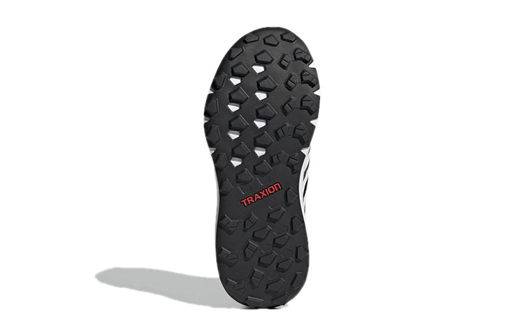 (GS) adidas Terrex Agravic Flow Primegreen Trail Running J 'Black White' FX4101