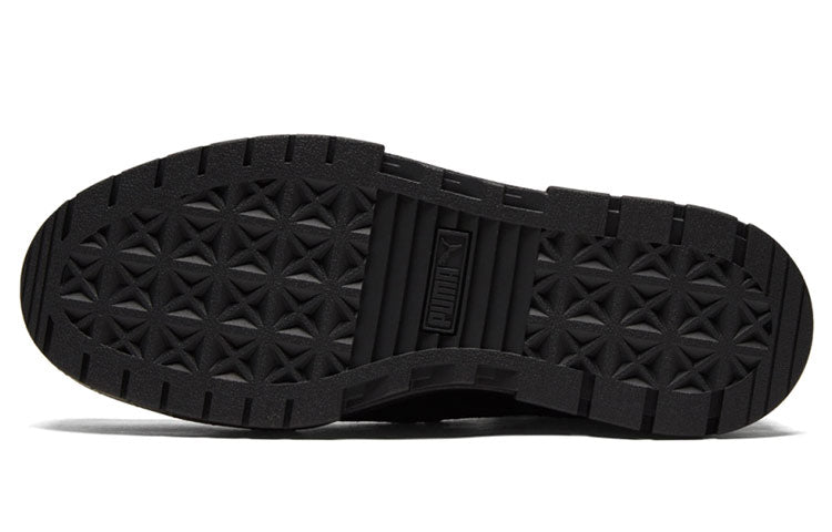(WMNS) PUMA Mayze Chelsea Suede 'Triple Black' 382829-01