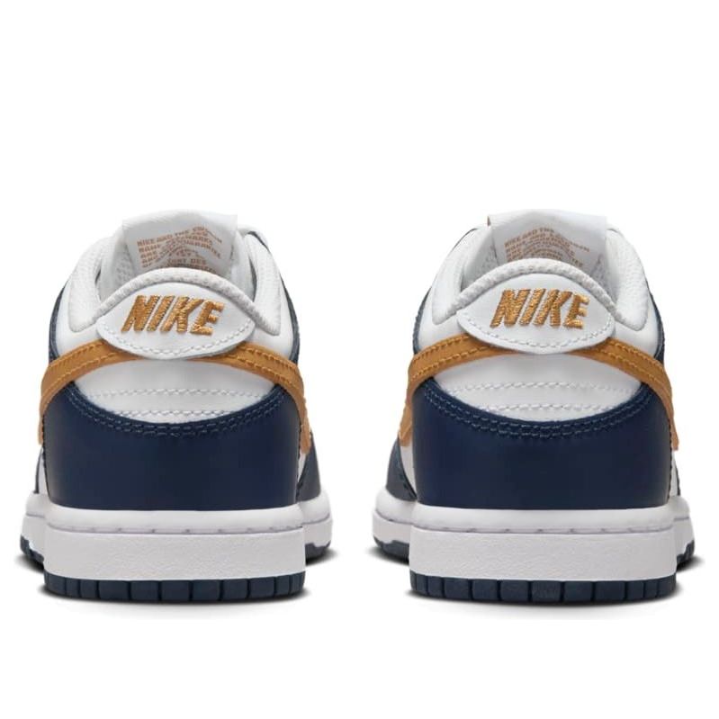 (PS) Nike Dunk Low 'White Midnight Navy Wheat' FB9108-111