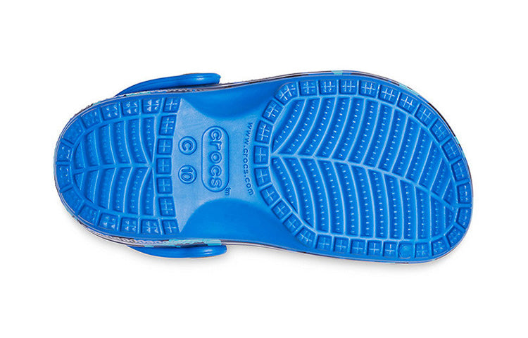 (PS) Crocs Camouflage Printing Beach Blue Sandals 205813-4JL