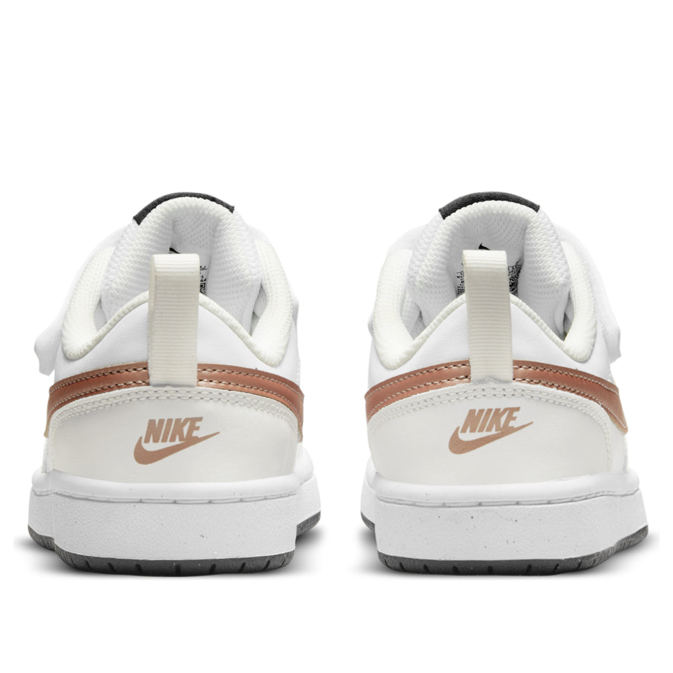 (PS) Nike Court Borough Low 2 'White Metallic Red Bronze' BQ5451-116