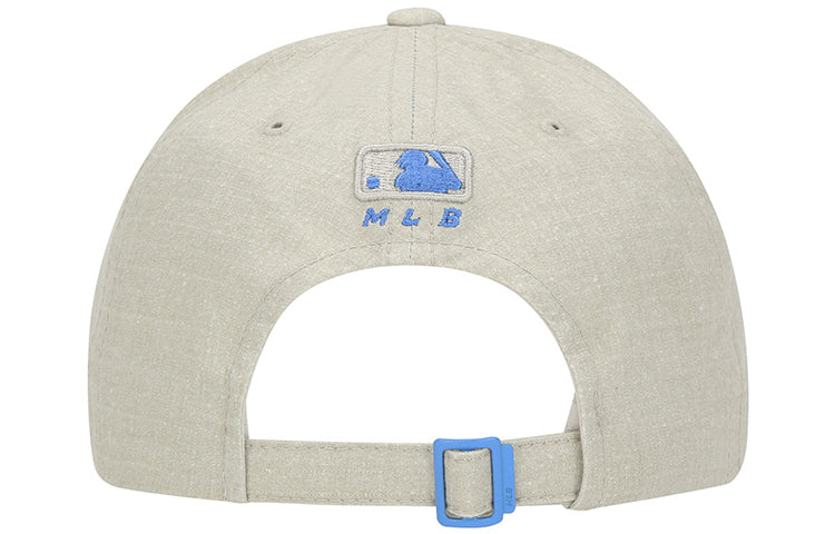 MLB Small Label Cap Baseball Cap Khaki Blue 32CPCE011-07B