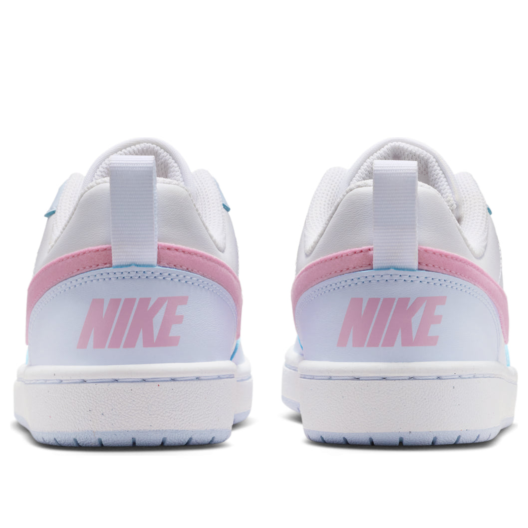 (GS) Nike Court Borough Low Essential+ 'White Rising Pink' IQ2725-101