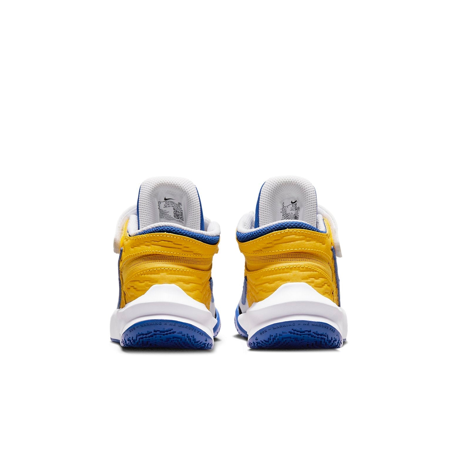 (PS) Nike Team Hustle D 10 FlyEase 'White Blue Yellow' DZ2761-141