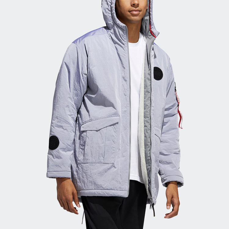 adidas CNY Jkt JC Hoodie Jacket For Men Grey FU6227