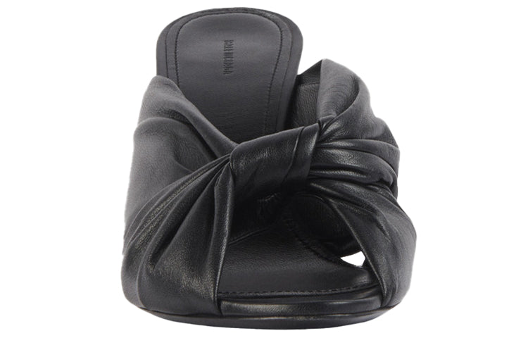 (WMNS) Balenciaga Small High Heels Black Slippers 617574WA2M01000