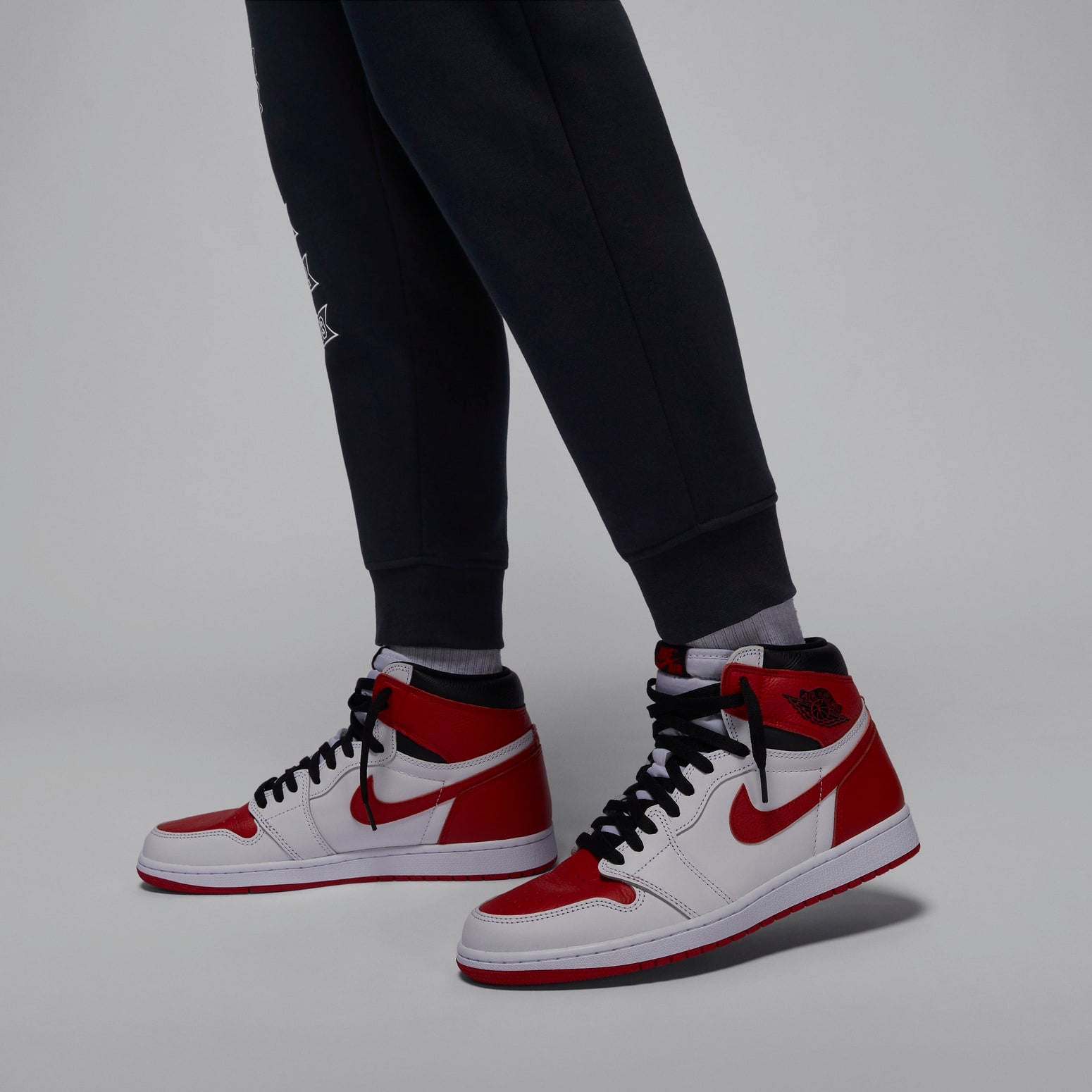 Air Jordan Printed Drawstring Knit Jogger Pants 'Black' FN4620-010