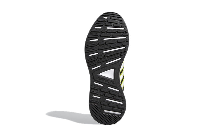 (GS) adidas originals Retroset J 'Black White Yellow' FW7847