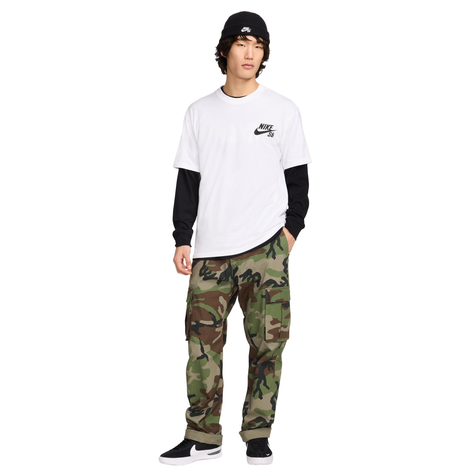 Nike SB Logo T-Shirt Asia Sizing 'White' DC7818-100