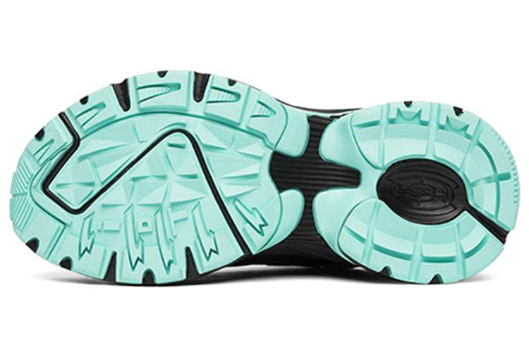 (WMNS) Skechers Stamina Running Shoes Black/Green 149017-BKMN