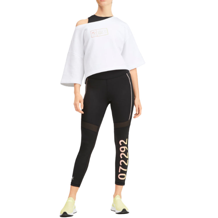(WMNS) PUMA Alphabet Printing Pullover White 579782-02
