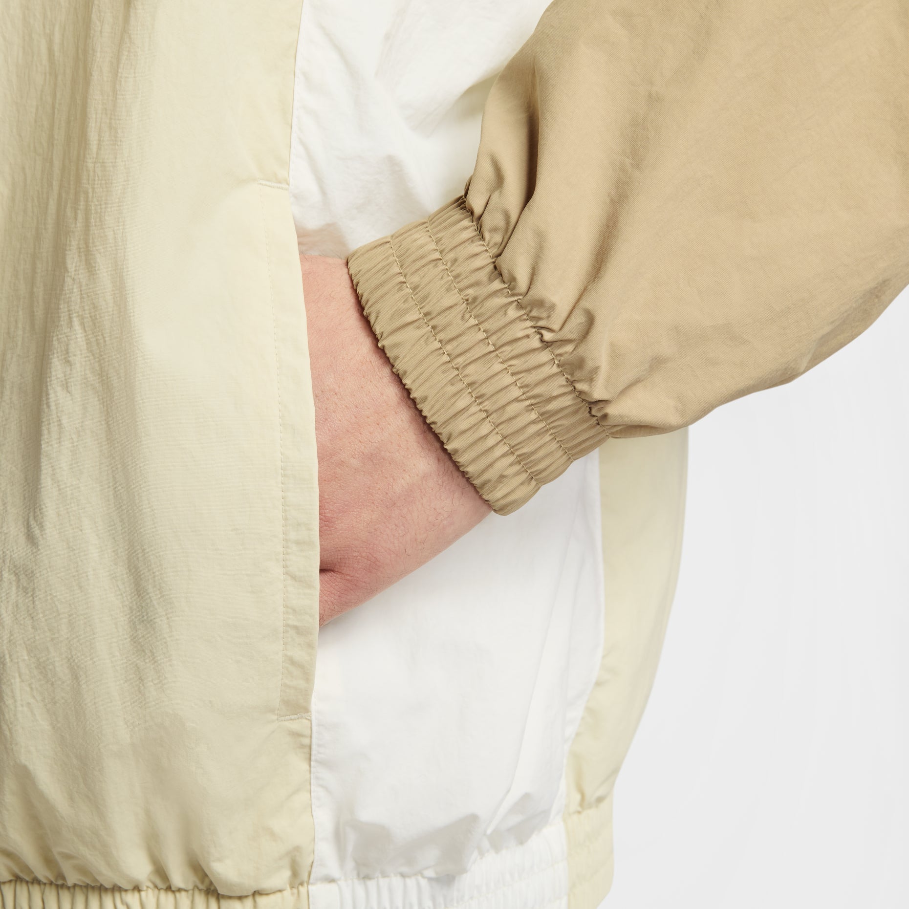 Nike Club Oversized Woven Tracksuit Jacket 'Light Khaki' HQ6110-234