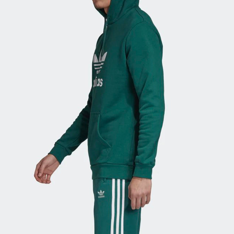 adidas originals hooded Drawstring Pullover Green EJ9681