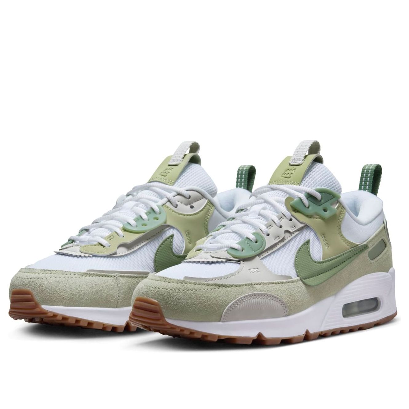 (WMNS) Nike Air Max 90 Futura 'White Olive Aura Gum Medium Brown' HF5052-100