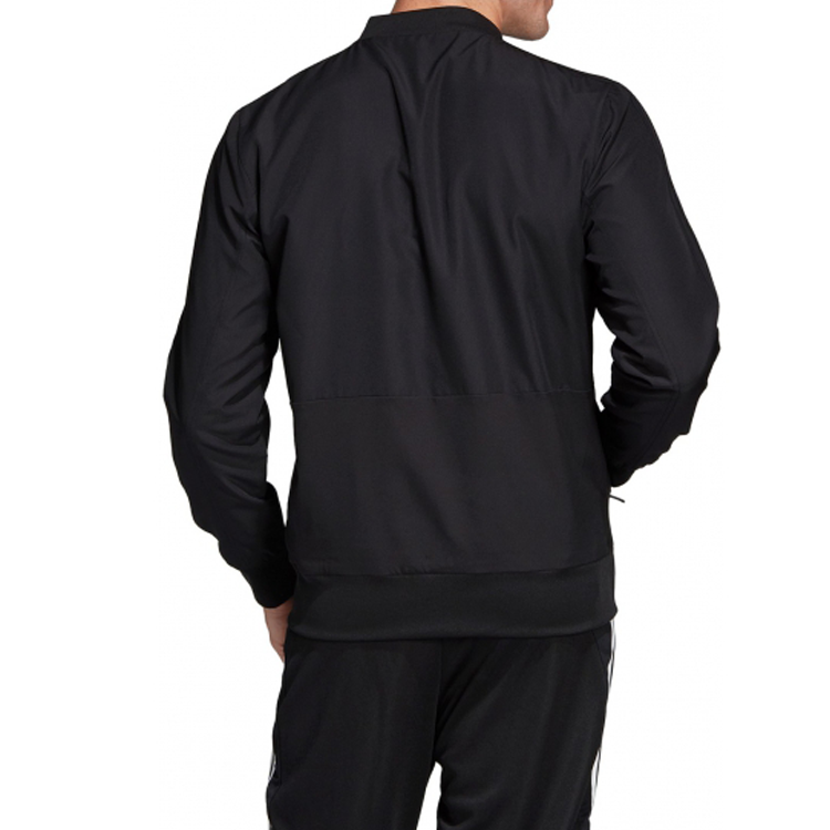 Men's adidas Logo logo Zipper Black Jacket CF4305